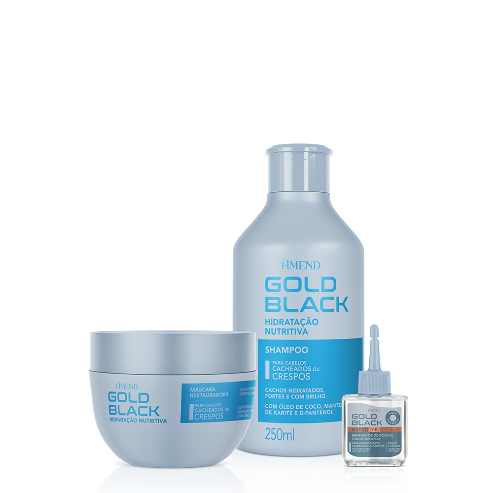 Kit Amend Gold Black Hidratação Nutritiva | 3 produtos